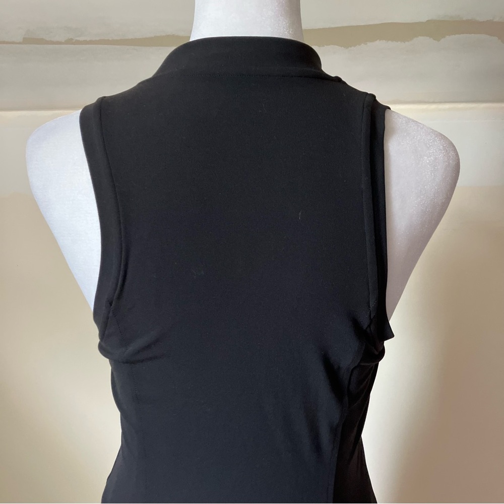 Athleta Black Zip Up Sleeveless Collared Athletic Performance Dress size XXS - Picture 10 of 11